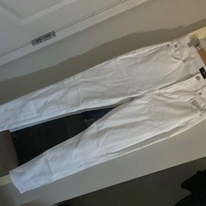 7 for all man kind high waisted white jeans size 28